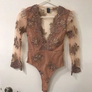 For Love And Lemons Lace Bodysuit Sz XS